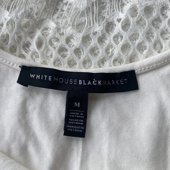 WHBM Lace Overlay Tee - Picture 5 of 6